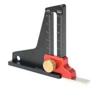 Violiica Height Gauge for Woodworking, Aluminum Alloy Depth Measuring Tool with 0-55mm Range for Saw Table and Trimming Machine Adjustment
