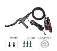 Violiica Hydraulic Disc Brake Set For Ebike Dual Piston Cnc Aluminum Calipers With 160Mm Rotors And Mineral Oil For Electric Bicycles And Kick Scooters