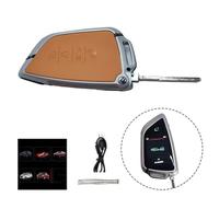 Violiica LCD Smart Key with Keyless Entry and Mechanical Key for Cars with Push Button Start, Brown
