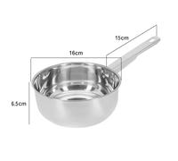 Violiica Long Handle Stainless Steel Ladle for Kitchen Use, ened Design with Ergonomic Handle for Simple Cooking