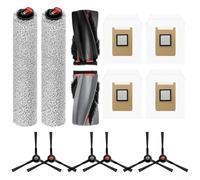 Violiica Main Side Brush and Filter Kit for Eufy E25, E28 for Omni Robot Replacement Includes 1 Main Brush, 2 Roller Mop, 6 Side Brushes, 4 Bags, Easy Install