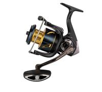 Violiica Metal Spool Long Distance Casting Fishing Reel with No Gap Design, High-Strength Body, Oversized Drag Knob and Reinforced Braking System for Big Fish, Gold