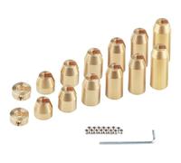 Violiica Motorcycle Spoke Wheel Dynamic Balance Weights, 48mm Inner Spoke Fit, Brass Alloy, 7g to 49g, Pack of 12