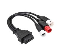 Violiica OBD2 Extension Cable Adapter, Male to Female 3 Pin 4 Pin 6 Pin to 16 Pin OBD II, for for Honda