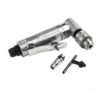 Violiica Pneumatic Right Angle Drill 90° Elbow Design 1/4 Inch Chuck Air Tool High Speed 15000RPM for Tight Spaces Metal Working Woodworking with Key Connector