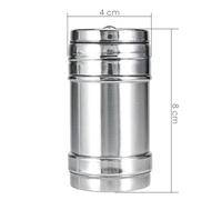 Violiica Portable Stainless Steel Seasoning Shaker with 3 Hole Options for BBQ and Salad