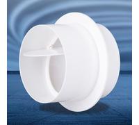 Violiica PVC Fan Check Valve for Round Pipe Backdraft Damper Bathroom Kitchen Ventilation Anti Reverse Flow White 80mm 100mm 110mm 120mm 150mm 200mm