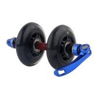 Violiica Quick Release Wheel Roller for Mountain and Road Bikes, Front Fork Bike Pulling PU Roller with Aluminum Alloy Parts, Black