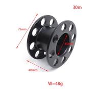 Violiica Scuba Diving Finger Reel with Steel Handle, 75mm Diameter for Cave and Technical Diving up to 40m, Black