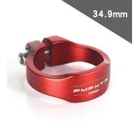 Violiica Seat Post Clamp for Bicycle, 31.8mm/34.9mm Aluminum Alloy, For 27.2-31.8mm Seat Posts, Black or Red