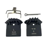 Violiica Semi-Metallic Resin Disc Brake Pads for Mountain Bikes, Heat Dissipation Technology, Weather Resistant, Front and Rear Compatible, Black