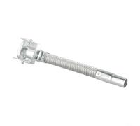 Violiica Silver Steel Jerry Can Nozzle with Flexible Spout for 5L 10L 20L Fuel Tanks Leak Resistant Pourer 30cm Length Industrial