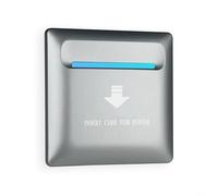 Violiica Smart Hotel Energy Control Switch 13.56MHz High Frequency IC Card Power Saver Wall Mounted 40-45A Delay Power Failure Switch(Silver)