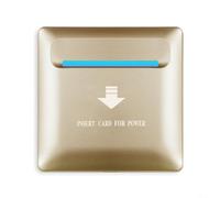 Violiica Smart Hotel Energy Control Switch 13.56MHz High Frequency IC Card Power Saver Wall Mounted 40-45A Delay Power Failure Switch(Gold)