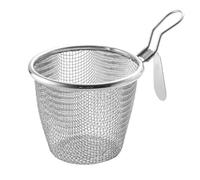 Violiica Stainless Steel Food Strainer with Deep Basket Design for Pasta, Vegetables and Seafood