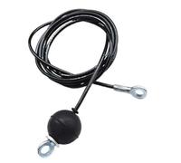 Violiica Steel Wire Rope Kit for DIY Weight and Multi-Gym Cable Fitness Pulley Systems, 5mm Diameter, 100kg Loading Capacity, 1.4m/1.8m/2m/2.5m Length Options