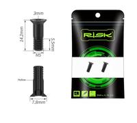 Violiica Ti Alloy Rear Deraillr Bolts Hollow Fixing Screws For Bicycle Deraillr Guide Wheel 2Pcs Set 5X14.2Mm