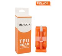 Violiica Ultralight TPU Road For Bike Inner Tube 700x23-35C for French Valve, for 45L/65L/80L Tires, Orange/Green