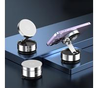 Violiica Vacuum Suction Cup Car Phone Holder Zinc Alloy Adjustable Foldable Stand For Iphone For Samsung Navigation For Most Vehicles and Desktops