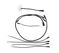 Violiica Waterproof Ebike Connector Cable 10-Pin Integration Line for Electric Bicycle with Headlight Display Throttle Brake 235mm Black