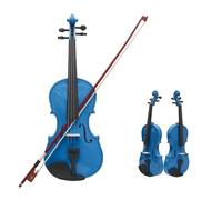 Violin 4/4 Acoustic Violin Basswood Panel Dark Blue Violin With Case Bow Beginner Musical Instrument