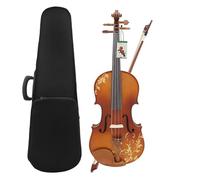 Violin 4/4 Acoustic Violin Solid Wood Violin With Case Bow Strings Shoulder Rest Tuner Cloth Violin Parts Accessories (Color : Set1)