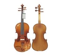 Violin 4/4 Acoustic Violin Solid Wood With Case Bow Strings Shoulder Rest Tuner Cloth Accessories(Set 2)