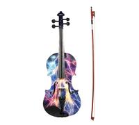 Violin 4/4 Acoustic Violin Spruce Wood Top Maple Back Scroll Fingerboard With Carry Case Bow (Color : Pattern 2)