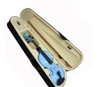 violin 4/4 Beginners Blue Violin Maple Panel Violin With Case Bow Strings Shoulder Rest Parts Suitable Music Lesson Study (Color : 4-4 violin)