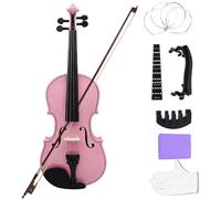 violin 4/4 Beginners Pink Violin Maple Panel Violin With Case Bow Strings Shoulder Rest Parts Suitable Music Lesson Study (Color : 4-4 violin set)