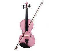 Violin 4/4 Beginners Pink Violin Maple Panel Violin With Case Bow Strings Shoulder Rest Parts Suitable Music Lesson Study