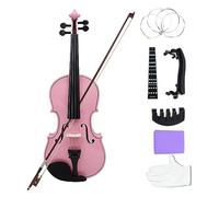 violin 4/4 Beginners Pink Violin Maple Panel Violin With Case Bow Strings Shoulder Rest Parts Suitable Music Lesson Study (Color : 4-4 violin set)