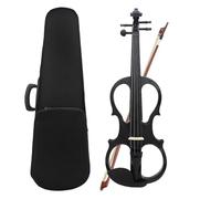 Violin 4/4 Electric Silent Violin Maple Body With Bow Case Headphone Cable Shoulder Rest (Color : Set1)