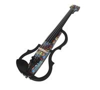 Violin 4/4 Electric Violin Carbon Fiber Professional Electric Violin With Shoulder Rests Headphones String Instrument For Beginner Practice