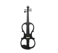 Violin 4/4 Electric Violin Maple Panel Electric Violin Set With Case Accessories Professional Electric Violin For Practice (Color : Black Set)
