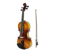 Violin 4/4 Full Size Acoustic Electric Violin Fiddle Kit Solid Wood Spruce Face Board With Bow Hard Case Shoulder Rest Audio Cable