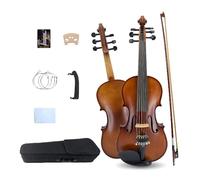 Violin 4/4 full size for Adults,Beginner 5 string Acoustic Violin Fiddle set with case,bow soild wood Maple Spruce (five fine tuners 6 String)