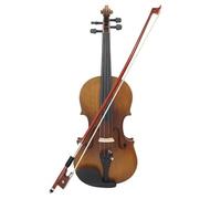 Violin 4/4 Full Size Violin Fiddle Matte Finish Spruce Face Board Ebony Fretboard 4-String Instrument With Hard Case Bow