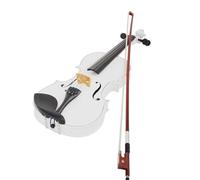 Violin 4/4 Popularize For Beginners Lesson Study Violin Solid Wood Maple Panel Fiddle Suit With Accessories (Color : White Violin Set)