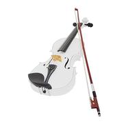 Violin 4/4 Popularize For Beginners Lesson Study Violin Solid Wood Maple Panel Fiddle With Accessories (Color : White Violin Set)