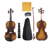 Violin 4/4 Solid Wood Acoustic Violin Spruce Maple Fiddle With Bow Case Stringed Instrument Beginner