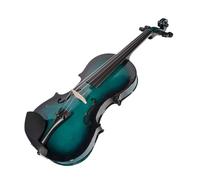 Violin 4/4 Violin Basswood Violin Set Brazilwood Bow Canvas Violin Case Musical Instrument Blue BK