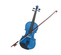 Violin 4/4 Violin Dark Blue Acoustic Violino With Case Bow Beginner Violin Musical Instrument