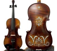 Violin 4/4 Violin Inlay Nice Shell Back And Carving Man Head,clear And Melodious Sound
