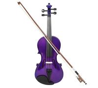 Violin 4/4 Violin Solid Wood Purple Acoustic Violin Professionals Handcrafted Violin for Beginners Stringed Instrument