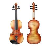Violin 4/4 Violin Spruce Panel Maple Back Ebony Fingerboard Natural Tiger Pattern Violin With Qin Bow Violin Shoulder Box Cloth Parts
