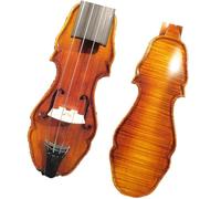 Violin 7 3/4" Handmade Violin Beautiful Shape Big And Powerful Sound From The Back