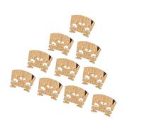 violin accessories 10pcs/1set Master Snow Flake Texture Maple 4/4 Violin Bridge With Ebony Inlay For Violin Fiddle