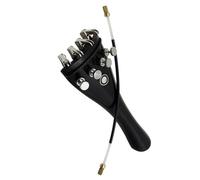 Violin Accessories 1pcs Paris Eye Inlay 4/4 3/4 1/2 1/4 Violin Tailpiece With Tuners Nylon Tail Gut(1/4)