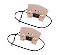 violin accessories 2Pcs Violin Bridge With Internally Mounted Piezo Pickup For 4/4 Full Size Electric Violin Parts Replacement